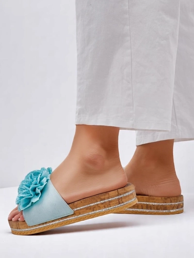 Royalfashion Damen Flip-Flops mit Blumen Focce