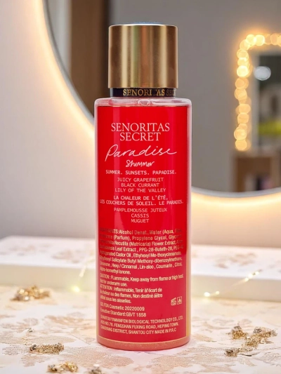 Senoritas Secret Body Mist Paradise Shimmer mit Glitzer