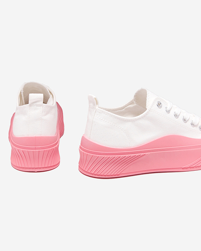Weiß-rosa Damen-Sneaker, Typ Nerikas Sneaker - Schuhe