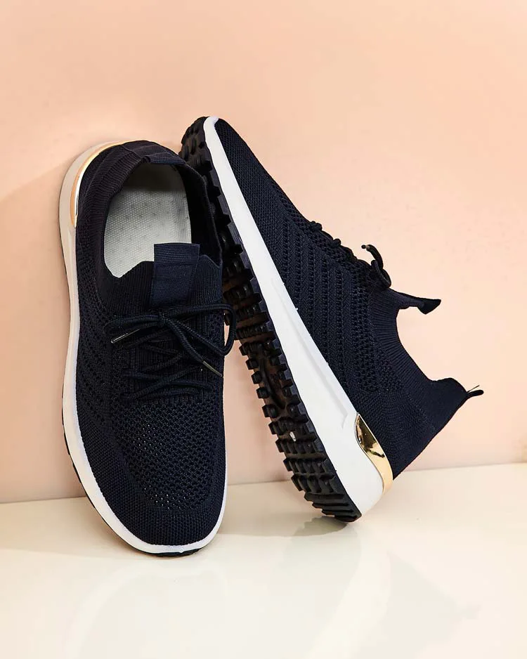 Royalfashion Damen Stoff Sportschuhe Amgent