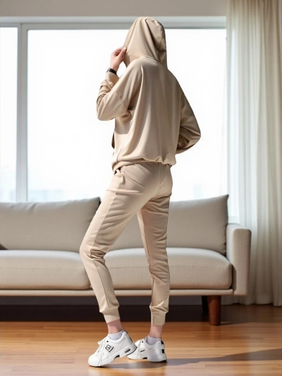 Royalfashion Damen-Set a'la Samt