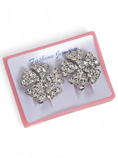 Royalfashion Damen Ohrclips mit Zirkonia