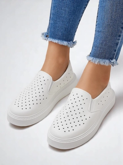 Royalfashion Damen perforierte Slipper Emayla