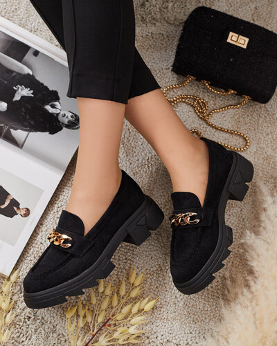 Royalfashion Mokassins aus Öko-Wildleder mit Zaffix-Verzierung