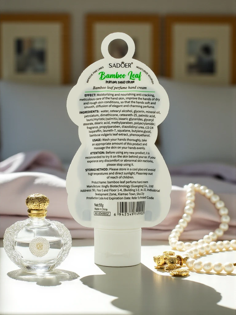 Sadoer Bamboo Leaf Handcreme 50 ml in Panda-Verpackung – Aurelia Edition