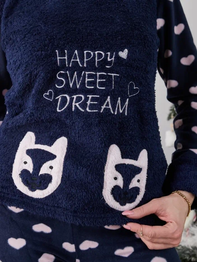 Royalfashion Damen-Pyjamas a'la Polar Happy Sweet Dream