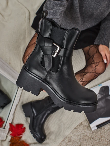 Eko-Leder Damenstiefeletten Velri