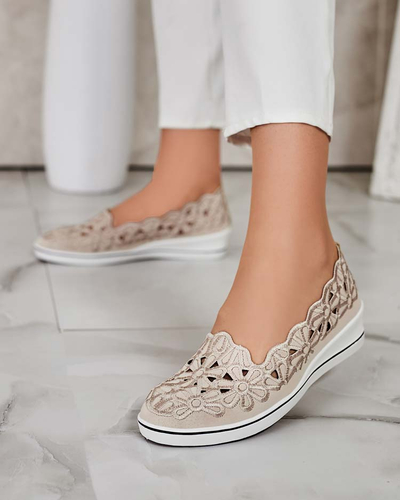 Royalfashion Damen Halbschuhe mit niedrigem Absatz Dellio