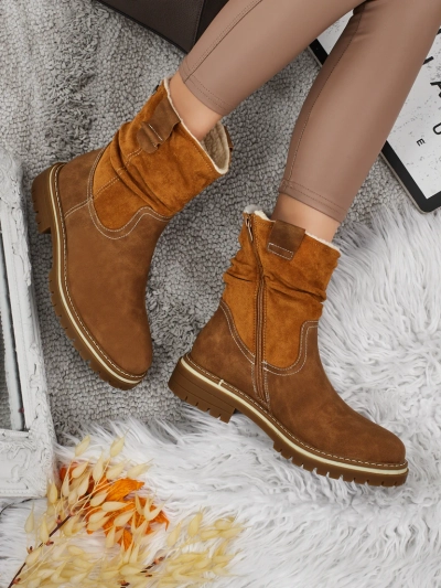 Höhere Damenstiefeletten aus Öko-Wildleder Liora