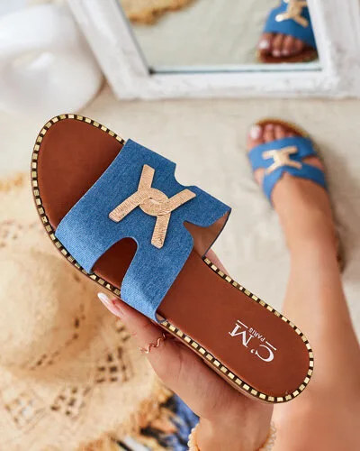 Royalfashion Women's Ovore flache Sohle Flip-Flops