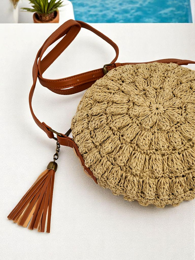 Royalfashion Kleiner Strohdamenhandtasche Solea Mini