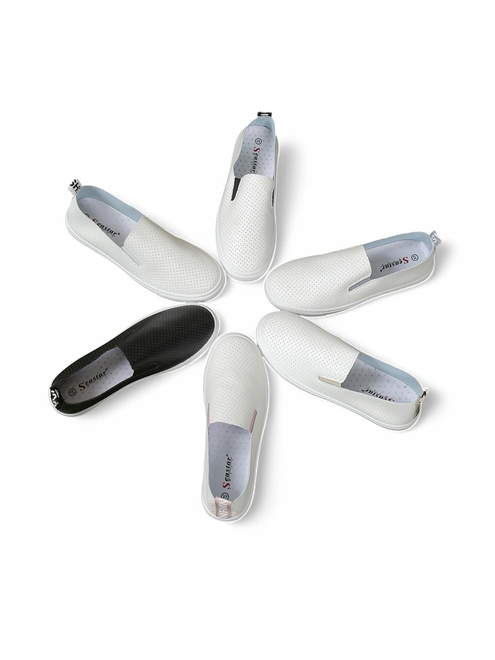 Royalfashion Damen perforierte Slipper Eppes