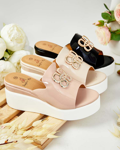 Royalfashion Lackierte Damen-Flip-Flops auf Sailla