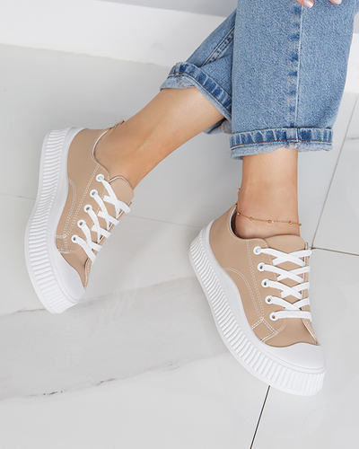 Khakifarbene Damen-Sportschuhe Kerisso Sneakers - Footwear