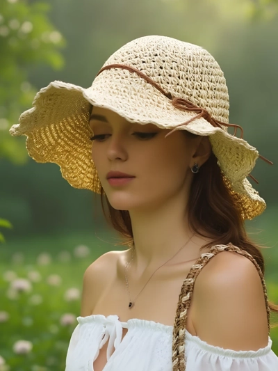 Royalfashion Жіночий солом’яний капелюх Whisper Bow