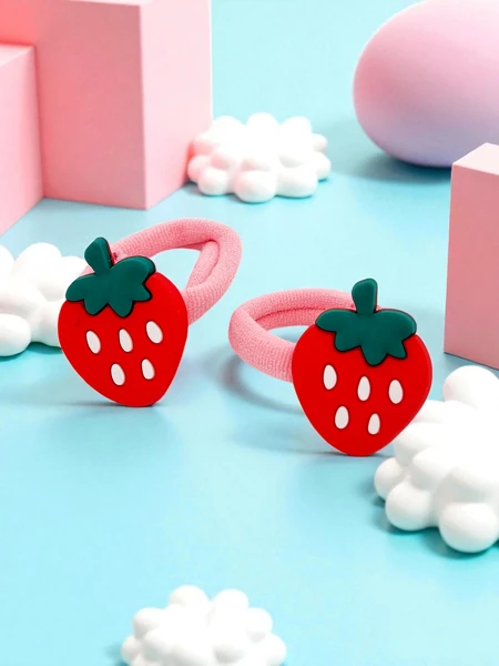 Royalfashion Haargummis mit Fruchtmotiv Fruity Bloom