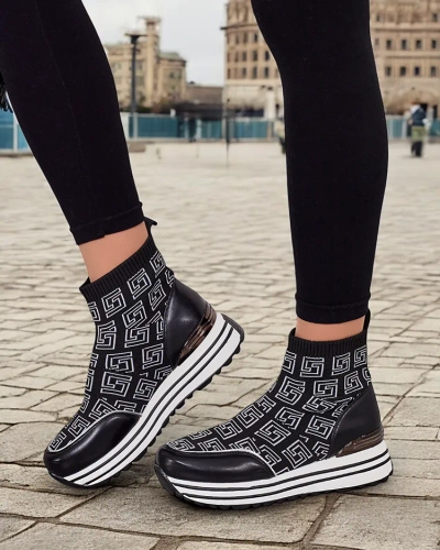 Royalfashion Damen Sportliche High Sneakers Lori