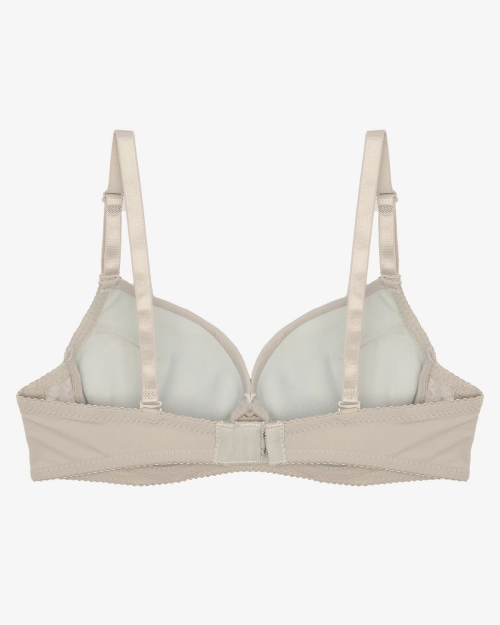 Гладкий жіночий мереживний бюстгальтер сірого кольору - Нижня білизна