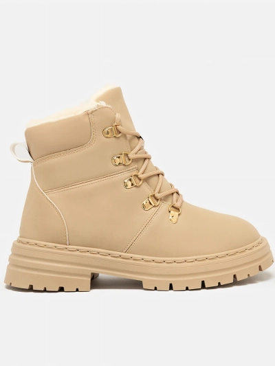Royalfashion Beige Damen Develier Trappers