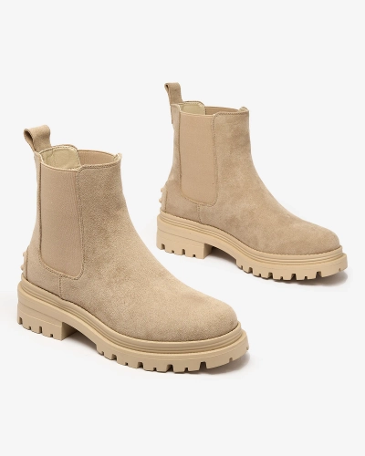 Royalfashion Beige isolierte Comfy Walk Damenstiefel