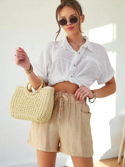 Royalfashion Damen Viskose Shorts