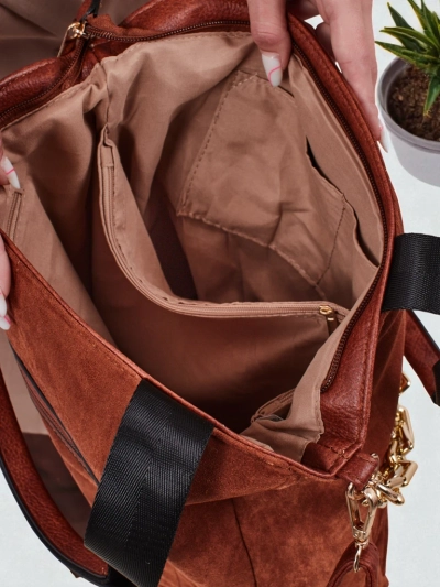 Damen Shopper Handtasche Öko-Wildleder Twilight Life