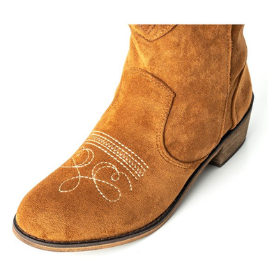 Braune Cowboystiefel mit niedrigen Absätzen Toronto - Schuhe 1