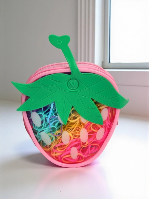 Royalfashion Різнокольорові силіконові гумки Полуниця