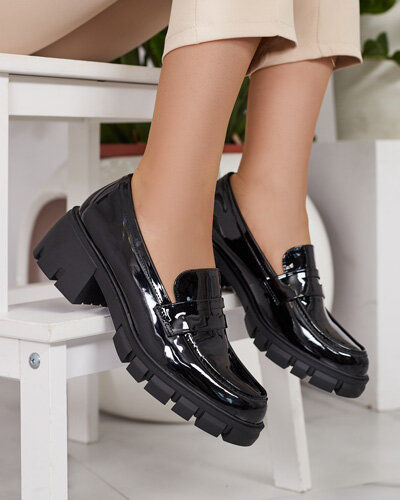 Royalfashion Damen Mokassins auf einem niedrigen Pfosten Denebel