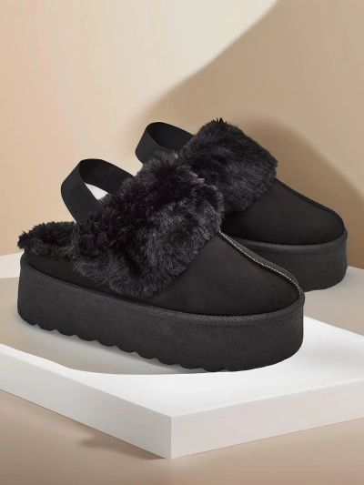 Royalfashion Kurze Damen-Schneestiefel ohne Absätze Vromix