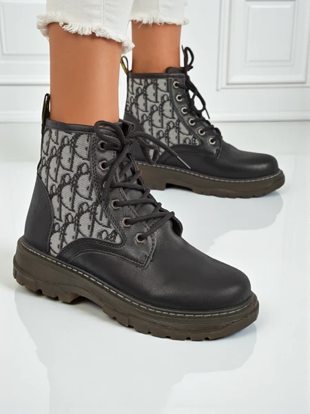 Royalfashion Damen Stiefeletten mit Print Efrioz