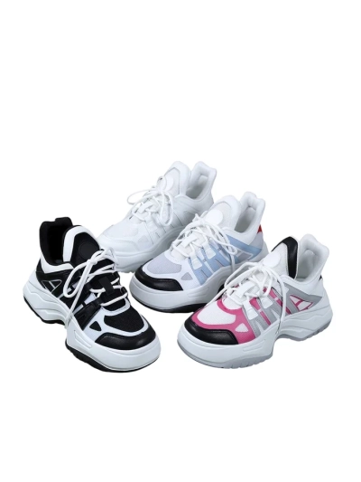 Royalfashion Damen sportliche Sneakers auf dickerer Sohle Loness