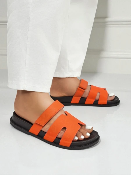 Royalfashion Damen-Sandalen aus Ökoleder ReppiFlex
