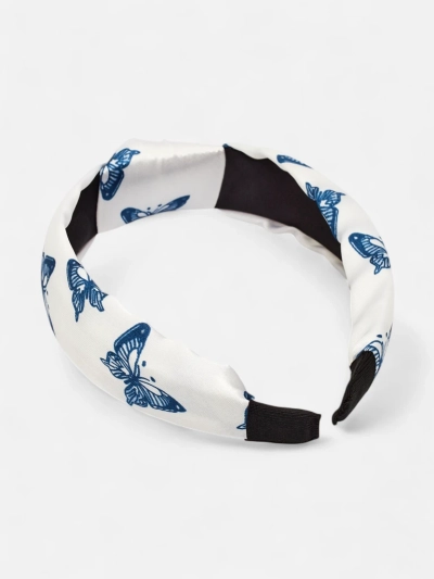 Royalfashion Kariertes Haarband mit Schmetterlingen Butterfly Weave