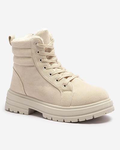 Isolierte Trapper-Stiefel für Damen in Beige Tivica - Footwear