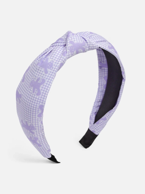 Royalfashion Пов'язка на волосся з плетінням у клітинку та ведмедики