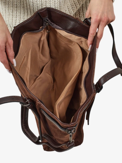 Damen Shopper Handtasche Daville aus Öko-Wildleder