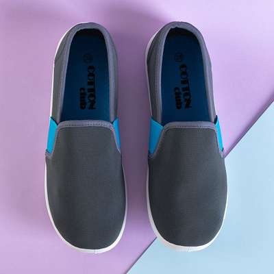 Graue Damenstoff-Sneaker ziehen Molara - Footwear an