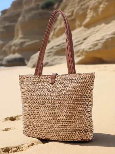Royalfashion Große Strohtasche für Frauen