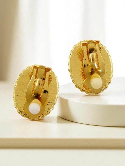 Royalfashion Кліпси-жіночі сережки з кристалами і кубічним цирконієм