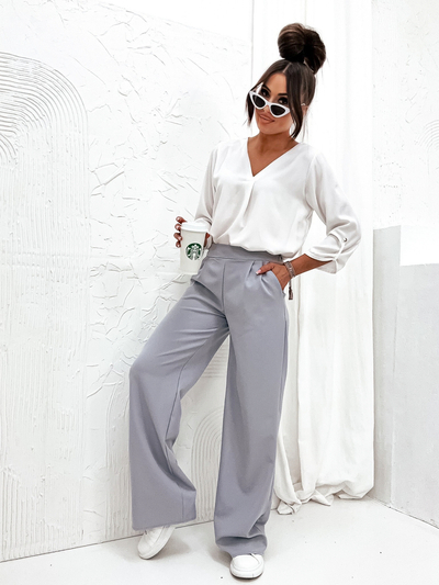 Royalfashion Weite Stoffhose für Damen