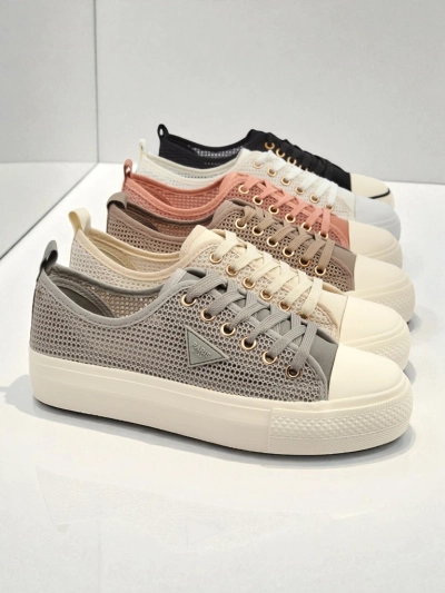 Damen-Sneaker Callista Mesh Light Grey – Komfort und Stil für Sommer und Herbst