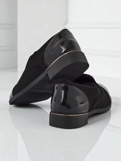 Aurelia Nero – elegante Royalfashion Damen Halbschuhe aus mattem Leder