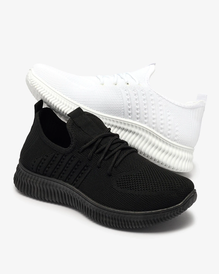 Royalfashion Schwarz Damen Sportschuhe aus Stoff Wekaras