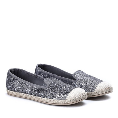 Seans graue Glitzer-Espadrilles - Schuhe