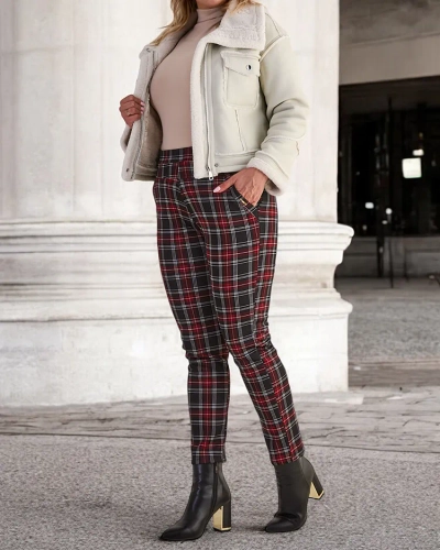 Royalfashion Warmed Damen-Teggings-Hose PLUS SIZE