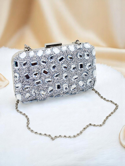 Royalfashion Damen Envelope Bag Crystal Glam