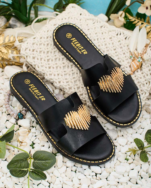 Royalfashion Жіночі шльопанці Ortyca на плоскій підошві