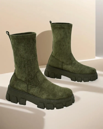 Royalfashion Damen Plateaustiefel Firo