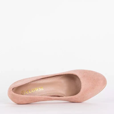 OUTLET Klassische Puderpumps auf einem Hikka-Absatz - Schuhe